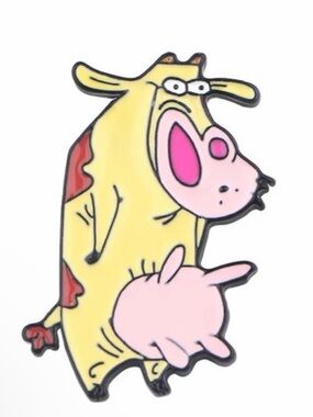 Cow and Chicken 1997 Comedy, Cow Enamel Pin
